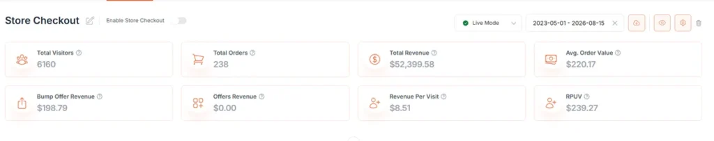 Conversion results screenshot from a client project